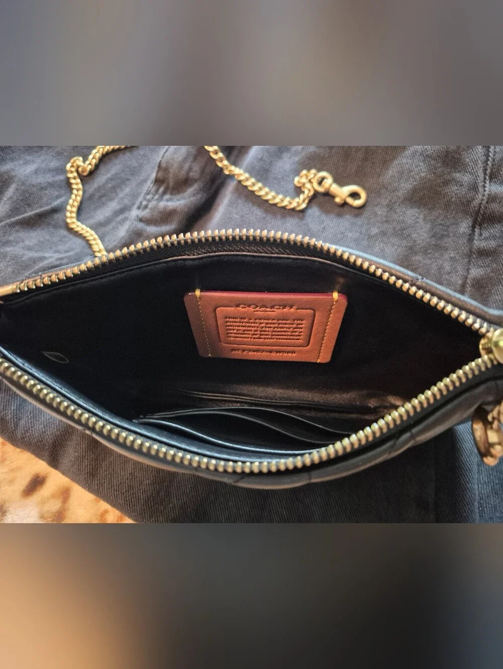 Coach diamond quilted